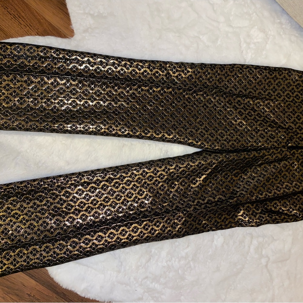 star style Black/Copper metallic slacks size 5